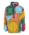 Marcelo Burlon County Of Milan Red Nylon Bandana All Over Jacket In Multi