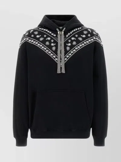 MARCELO BURLON COUNTY OF MILAN BANDANA PRINT OVERSIZE COTTON SWEATSHIRT