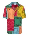 Marcelo Burlon County Of Milan Marcelo Burlon Bandana Print Shirt In Multi