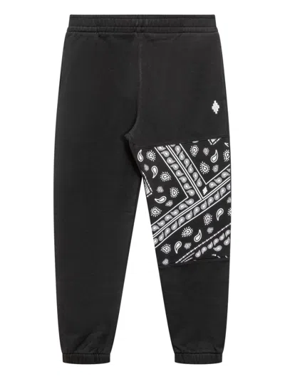 Marcelo Burlon County Of Milan Kids' Bandana-print Track Pants In Black