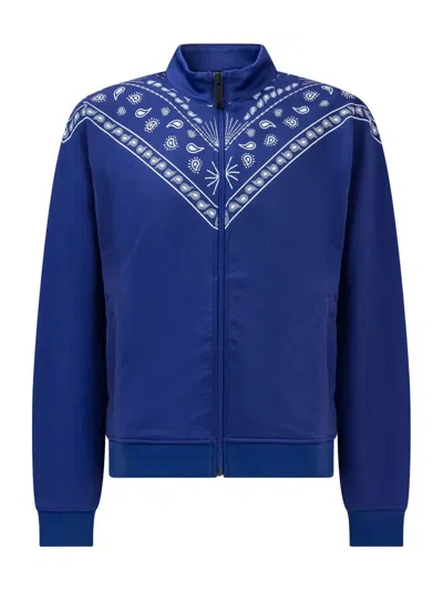 Marcelo Burlon County Of Milan Kids' Bandana Sweatshirt In 蓝色