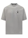 Marcelo Burlon County Of Milan Bandana T-shirt In Grey Melange