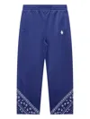 Marcelo Burlon County Of Milan Bandana Track Pants In Blue