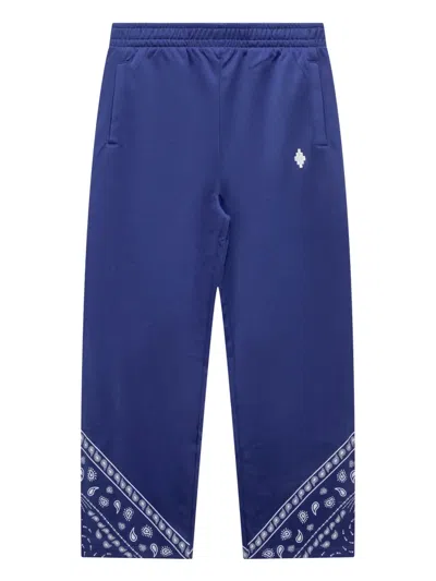 Marcelo Burlon County Of Milan Kids' Bandana Track Pants In Blue