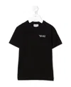 Marcelo Burlon County Of Milan Basic Logo T-shirt S/s Black White In Black
