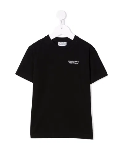 Marcelo Burlon County Of Milan Basic Logo T-shirt S/s Black White