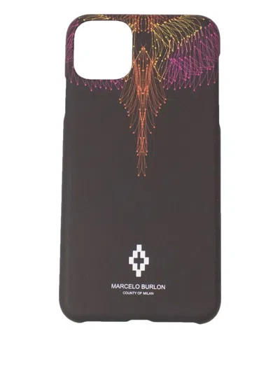Marcelo Burlon County Of Milan Graphic-print Phone Case In Black