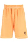 Marcelo Burlon County Of Milan Marcelo Burlon Sunset Cross Shorts In Orange Red (orange)