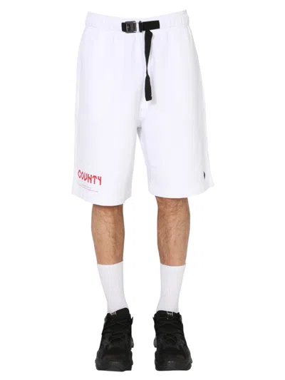 Marcelo Burlon County Of Milan County Navaho Shorts In White