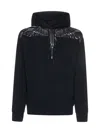 Marcelo Burlon County Of Milan Icon Wings Drawstring Hoodie In Black