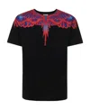 Marcelo Burlon County Of Milan Black Logo Short-sleeved T-shirt In Black