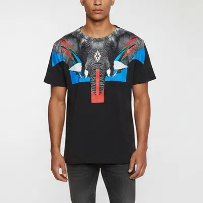 Pre-owned Marcelo Burlon County Of Milan Black Renca Elephant Graphic Jersey T-shirt Xs