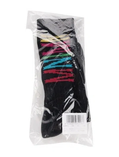 Pre-owned Marcelo Burlon - County Of Milan Black Socks W/tags