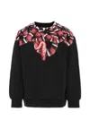 Marcelo Burlon County Of Milan Black Sweatshirt For Boy With Snake In Black