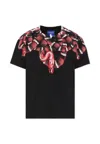 Marcelo Burlon County Of Milan Black T-shirt For Boy With Snake Print In Black