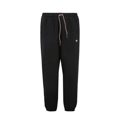 MARCELO BURLON COUNTY OF MILAN BLACK TRACK PANTS