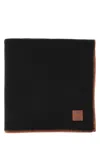 Marcelo Burlon County Of Milan Black Wool Rural Cross Blanket In Black