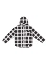 Marcelo Burlon County Of Milan Blurred Check Long-sleeve Hoodie In Black