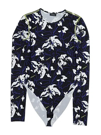 Pre-owned Marcelo Burlon County Of Milan Bodysuit In Blue
