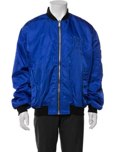 Pre-owned Marcelo Burlon County Of Milan Bomber Jacket In Blue