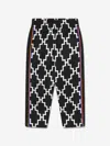 MARCELO BURLON COUNTY OF MILAN BOYS CROSS PIPING TRACK PANTS 8 YRS BLACK