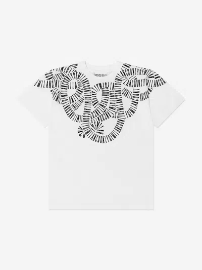 Marcelo Burlon County Of Milan Kids' Boys Snake Print T-shirt 10 Yrs White