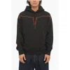 Marcelo Burlon County Of Milan Stitch Wings Cotton Hoodie In Black