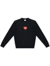 Marcelo Burlon County Of Milan Bunny Heart Sweatshirt In Black