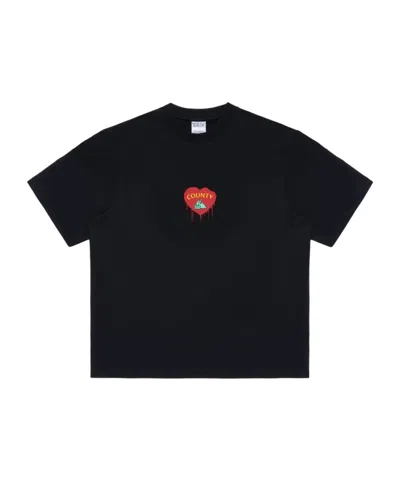 Marcelo Burlon County Of Milan Bunny Heart T-shirt In Black/multicolor