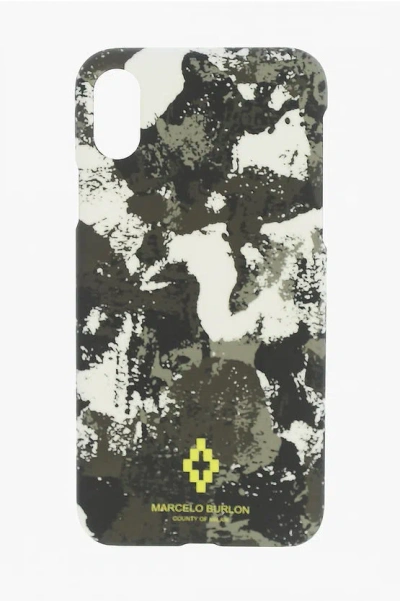 Marcelo Burlon County Of Milan Camouflage Cross Xs Iphone Case In Neutral