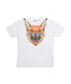 Marcelo Burlon County Of Milan Caracal-print Cotton T-shirt In White