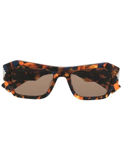 Marcelo Burlon County Of Milan Cardo Tortoiseshell Sunglasses In Braun