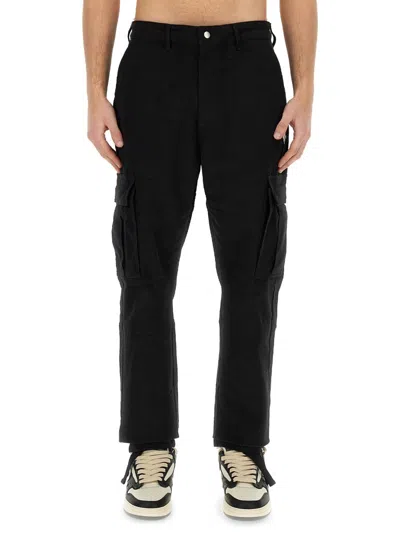 Marcelo Burlon County Of Milan Regular Fit Cargo Pants Belt Loops In Black