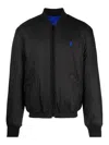 Marcelo Burlon County Of Milan Monogram Details Bomber Jacket In Negro