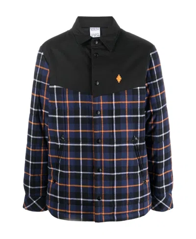 MARCELO BURLON COUNTY OF MILAN MARCELO BURLON COUNTY OF MILAN CROSS CHECKED OVERSHIRT