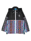 Marcelo Burlon County Of Milan Chets Logo-print Detail Hooded Jacket In Black