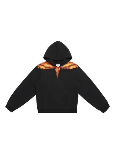 Marcelo Burlon County Of Milan Kids' Colordust Wings Hoodie In Schwarz
