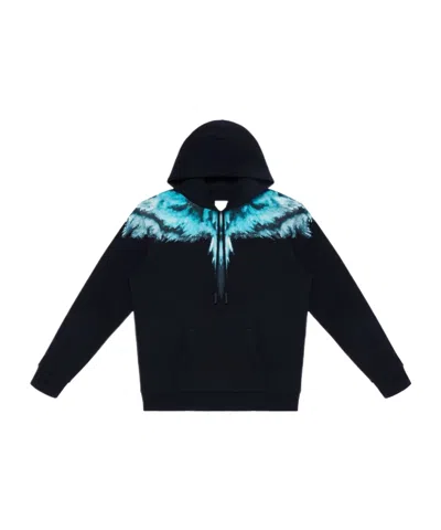 Marcelo Burlon County Of Milan Colordust Wings Hoodie In Black
