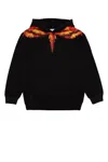 Marcelo Burlon County Of Milan Colordust Wings Over Hoodie Black Red In Blackred