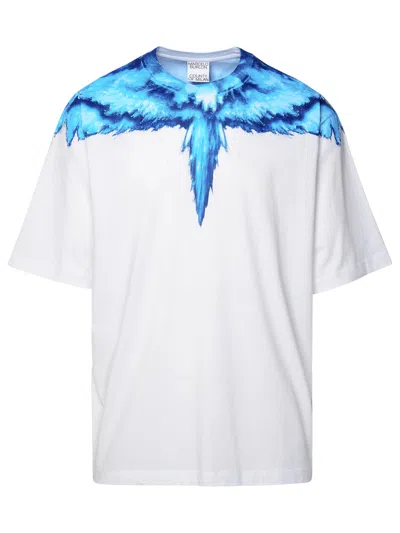 Marcelo Burlon County Of Milan Colordust Wings-print Cotton T-shirt In White
