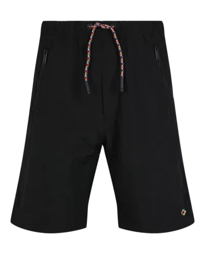 Marcelo Burlon County Of Milan Colorful Cross Nylon Shorts In Black