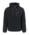 Marcelo Burlon County Of Milan Black Lightweight Windbreaker Jacket In Black