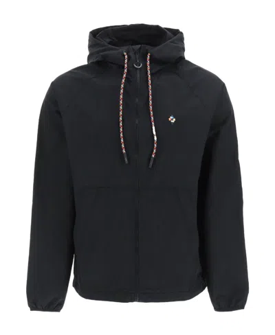 MARCELO BURLON COUNTY OF MILAN MARCELO BURLON COUNTY OF MILAN DRAWSTRING ZIPPED JACKET