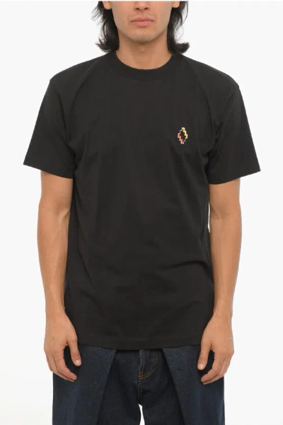 Marcelo Burlon County Of Milan Cotton Crew-neck T-shirt In Black