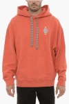 Marcelo Burlon County Of Milan Cotton Optical Cross Hoodie With Patch Pocket
