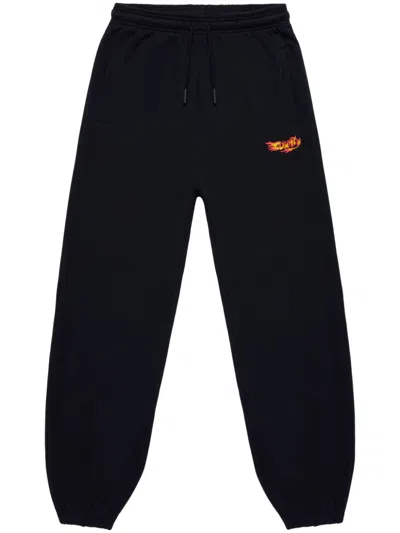 Marcelo Burlon County Of Milan County Flame Track Pants In Schwarz