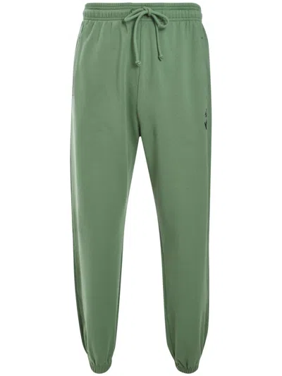 Marcelo Burlon County Of Milan County Globe Track Pants In Green