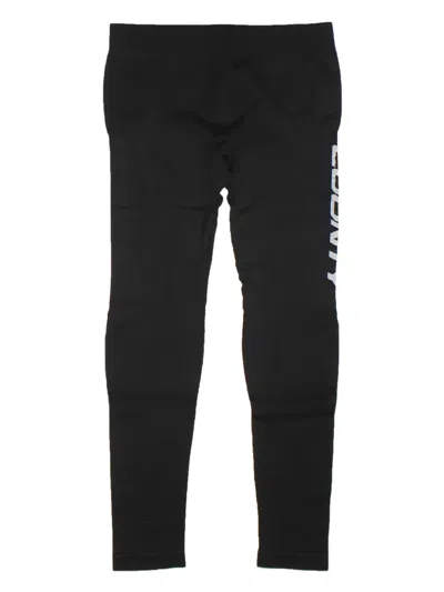 Marcelo Burlon County Of Milan County Logo-print Leggings In Black