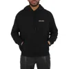 Marcelo Burlon County Of Milan Tempera Cross Cotton Hoodie In Black