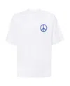 Marcelo Burlon County Of Milan County Peace Logo T-shirt In White